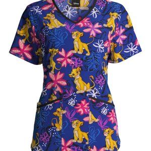 NWT Disney Lion King The King Is I Scrub Top (2XL)